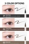 Ultra Thin and Flexible Brush Tip Pen Eyeliner Speedy Skinny Brush Liner (01 Hazel Black) - 3