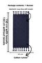 Zigzag Patterned Textured Tasseled Tablecloth Decorative Living Room and Kitchen Table Runner - 2