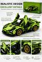 451 Piece Sports Car Building Set 1:18 Scale Pull Back Pull-Back Toy Car Building Kit Ages 6+ Legosu - 2
