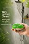 Green Apple Shaped Pumpkin Fiber Soap 8.5X7X4.8 cm Hangable Decorative Bath Hand Soap with Exfoliating Effect - 3