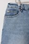 Mavi Lastikli Normal Bel City Boy %100 Pamuk Non-Stretch Büyük Beden Denim Şort TBBSS26AP00013 - 7