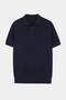 Lacivert Regular Kesim Dokulu Yumuşak Triko Polo Yaka T-shirt TMNSS26PO00023 - 4