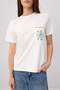 Ecru Embroidered Regular Fit 100% Cotton Knitted T-Shirt Twoss26Ts00316 - 3