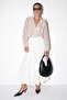 White Long Lace Lined Skirt Tdrss26Et00065 - 2