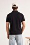Black Regular/Normal Cut Textured Polo Neck T-Shirt Tmnss26Po00048 - 3
