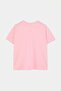 Pembe Bisiklet Yaka Taş Baskılı Örme Büyük Beden T-shirt TBBSS26BF00051 - 6