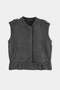Anthracite Soft Textured Thick Belt Detailed Regular Vest Twoaw27Ye00004 - 5
