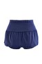 Navy Blue Plain Low Waist Wide Cotton Stretch Knitted Skirted Shorts & Bermuda Twoss26Sr00300 - 8