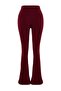 Bordo Fırçalı Soft Kumaş Flare/İspanyol Paça Örme Spor Tayt THMSS26TY00016 - 7