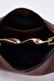 Kahverengi Gold Metal Saplı Kadın Mini Boy Omuz Çantası TAKAW27OC00003 - 9