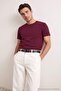Coffee-Khaki-Burgundy-Navy Blue-Black 5-Pack Regular Fit Basic 100% Cotton T-Shirttmnss24Ts00082 - 3