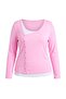 Pink Lycra Combed Cotton Single Jersey Knitted Plus Size Blouse Tbbaw26Af00089 - 5