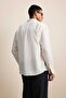 Men's Relaxed Fit Fine Textured Shirt Beige - 7
