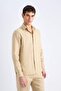 100% Linen Regular Fit Polo Neck Summer Long Sleeve Shirt D9925Ax25Sp - 4