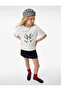 Cotton Short Sleeve Crew Neck Bow Print T-Shirt