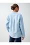 Sky Blue 100% Linen Straight Cut Long Sleeve Woven Shirt - 6