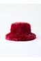Burgundy Plush Fisherman Hat