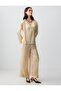 Mink Relaxed Fit High Waist Wide Leg Satin Woven Pants - 3