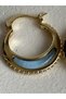 Zircon Stone Green Blue Hoop Earrings (2.6 cm) - 2