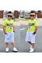 Bugs Bunny Printed Green 2-piece Summer Boy Suit 4-5-7-9-11 Years 100% Cotton - 3