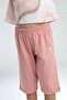 U.S. Polo Assn. Girl's Wave Patterned Letter Printed Capri Set 4-8 Years White - Salmon - 3