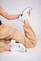 High Sole White Black Casual Sneakers - 5