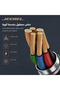 كابل USB إلى Lightning مضفر - معتمد من MFi - 2 متر - أسود - طويل ومتين - 2