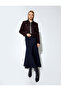 X Melis Ağazat - Short Tweed Jacket with Rhinestone Buttons and 4 Flap Pockets Detail - 3