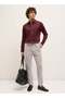 Men's Maroon Tailored Fit Solid Formal Shirt for Every Occasion - 5