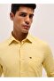 Men's Yellow Tailored Fit Solid Formal Shirt for Every Occasion - 5