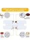 2-Pack 4-in-1 Plastic Salt & Pepper Shaker, 8 Grids Total with Adjustable Holes - 2