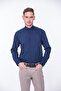 Classic Long Sleeve Oxford Gift Boxed Easy-Iron Men's Shirt Fs-001254 - Navy Blue - 2