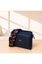 Women's Navy Blue Multi-Eye Cross Strap Shoulder Bag 034 Navy Blue - 2