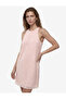 Cotton Sleeveless Floral Embroidery Detailed Embroidered Halter Neck Mini Dress - 3