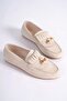 Women's Beige Suede Casual Shoes Tr19Ms03B - 2