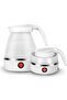 Foldable Electric Travel Kettle – Collapsible Silicone Water Boiler with One-Touch Switch – Portable Mini Electric Kettle for Travel, Hotel, Office & Home