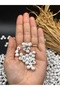 6 mm White Wooden Beads (25 Grams 175 Pieces) Hole Diameter 2mm Macrame Jewelry Bracelet Board Round - 2