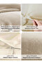 4-Pcs Geometric Duvet Cover Set, Queen Size 200x230 cm, Brushed Microfiber Fabric(Without Filler) - 5