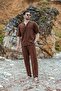 Bitter Brown over Fit Men's Shirt Set E7303 - 2