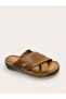 İrm.07 Full Orthopedic Genuine Leather Inside and Out Women's Slippers