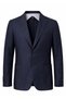 Navy Blue Linen Blend Jacket - 2