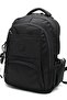 Unisex Waterproof Satin Fabric Black Color Backpack Middle School High School and School Bag / 2000 - 4