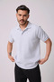Men's Cotton Blend Polo Collar Short Sleeve T-shirt