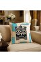Beige Orange Mint Ethnic Mask Patterned Double-Sided Set of 4 Throw Pillow Covers 43X43 - 2
