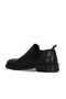 Black Leather Women's Flat Shoes 01Wf2002 - 4