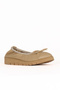 Biscuit Leather Women's Flat Ballerinas 30Wa9017 - 2