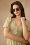 V-Neck Guipure Dress with Belt Accessory A.Haki̇ 9459-E - 7