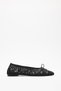 Babet 2613 - Lace Black Lace Women's Babet with Bow Detail