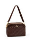 Sn 1267 Quilted Women's Handbag Brown - 5