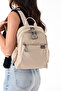 Sn 6009 Women's Shoulder Bag Handbag Water Resistant Parseut Fabric Beige